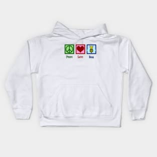 Peace Love Bees Kids Hoodie